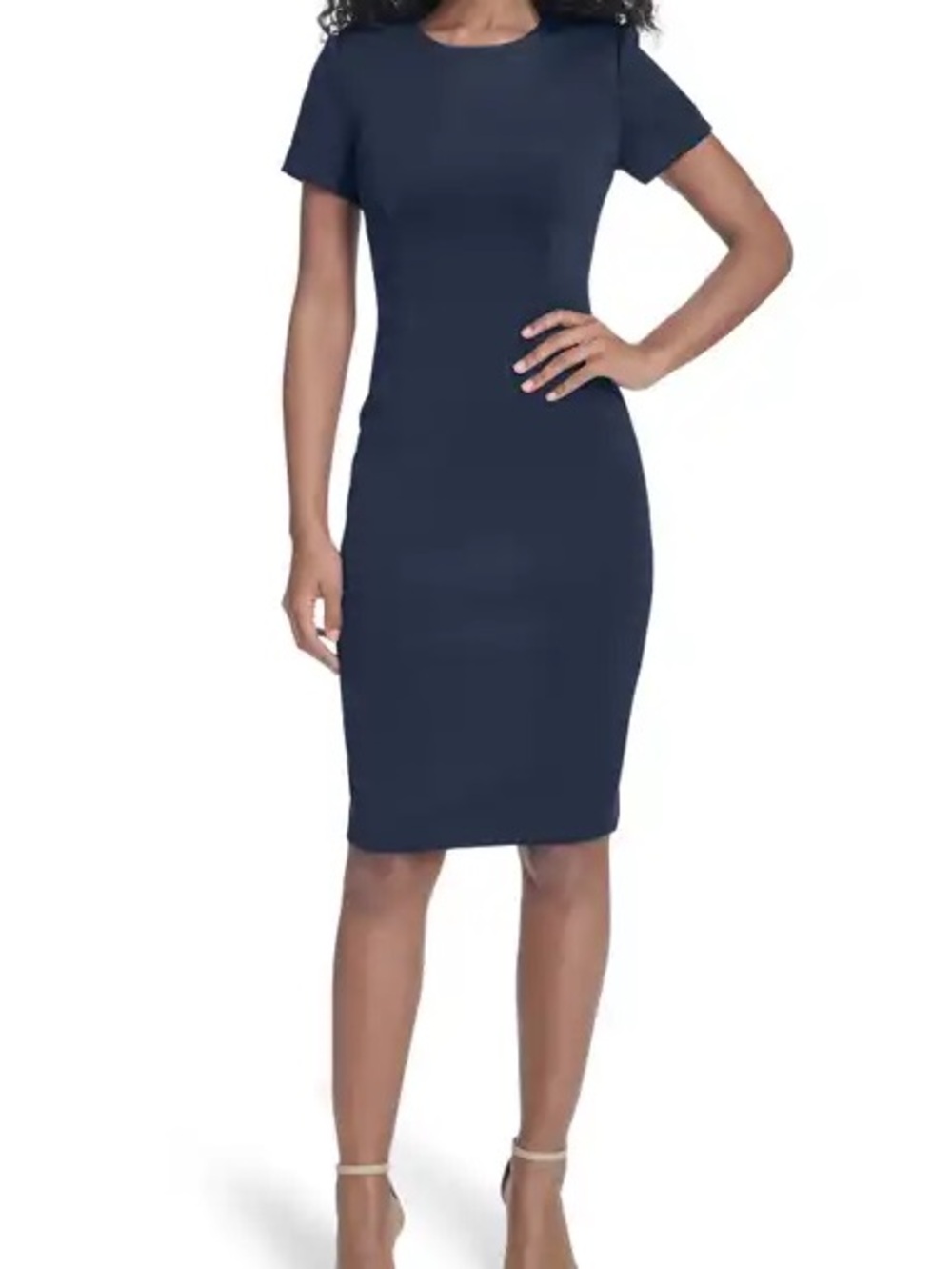 Theory Varetta Navy wool-blend Short-Sleeve Spring Suit Dress size 6